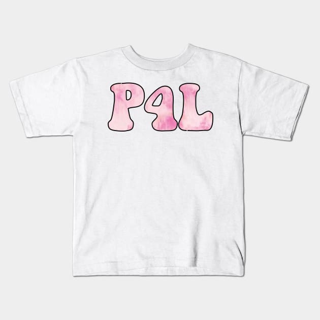 Tie Dye Pink Pogue 4 Life / P4L Kids T-Shirt by cartershart